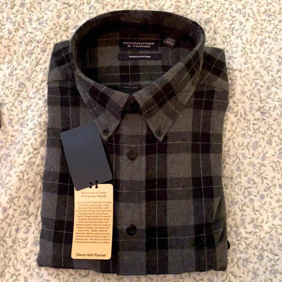 Roundtree and Yorke Other - Big and Tall flannel shirt nwt 2xTall size